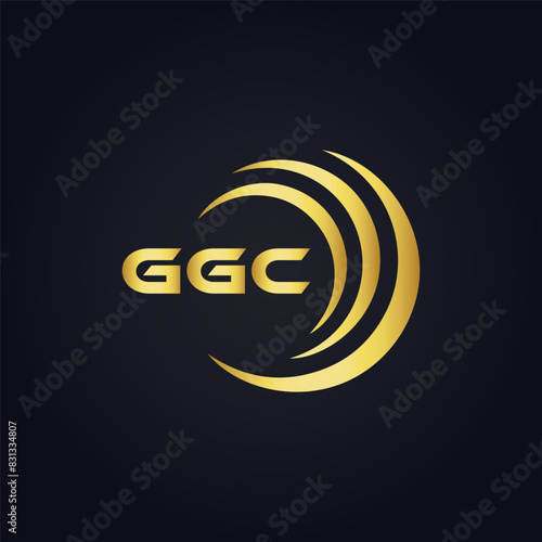 G G C, G G C design, G G C letter, G G C logo, GGC, GGC letter, GGC logo, GGC monogram, golden latter logo, GGC gold logo, icon, identity, industry, initial, letter, line, linked, logo, logos, logotyp