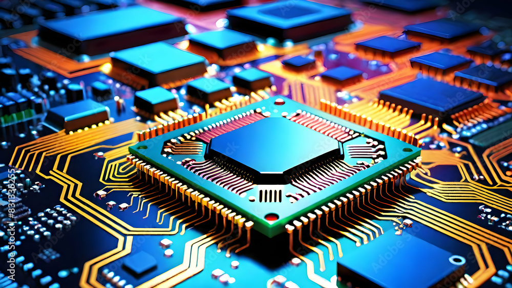 close up of computer circuit board close up of computer circuit board