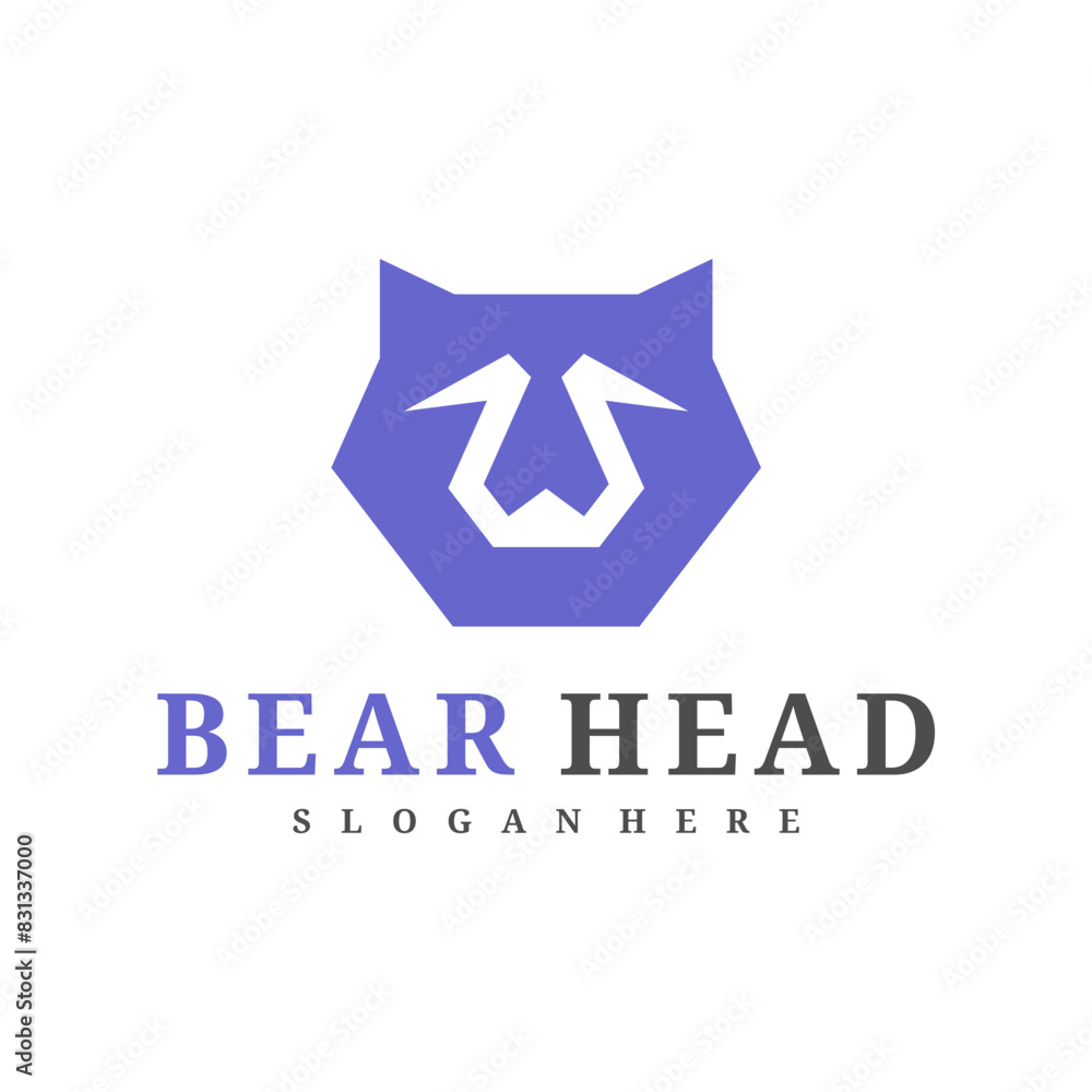 Bear logo vector template, Creative Bear head logo design concepts Bear logo vector template, Creative Bear head logo design concepts
