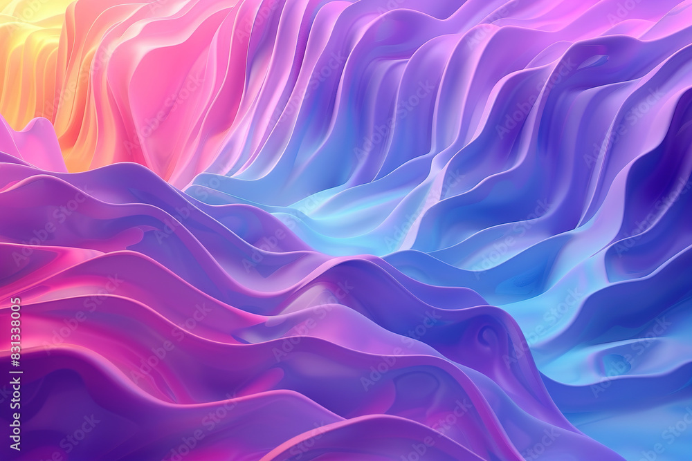 Abstract 3d background of a mountain range