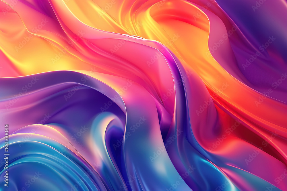 Abstract 3d colorful background of vibrant waves Abstract 3d colorful background of vibrant waves