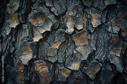 Detailed close up of tree bark texture