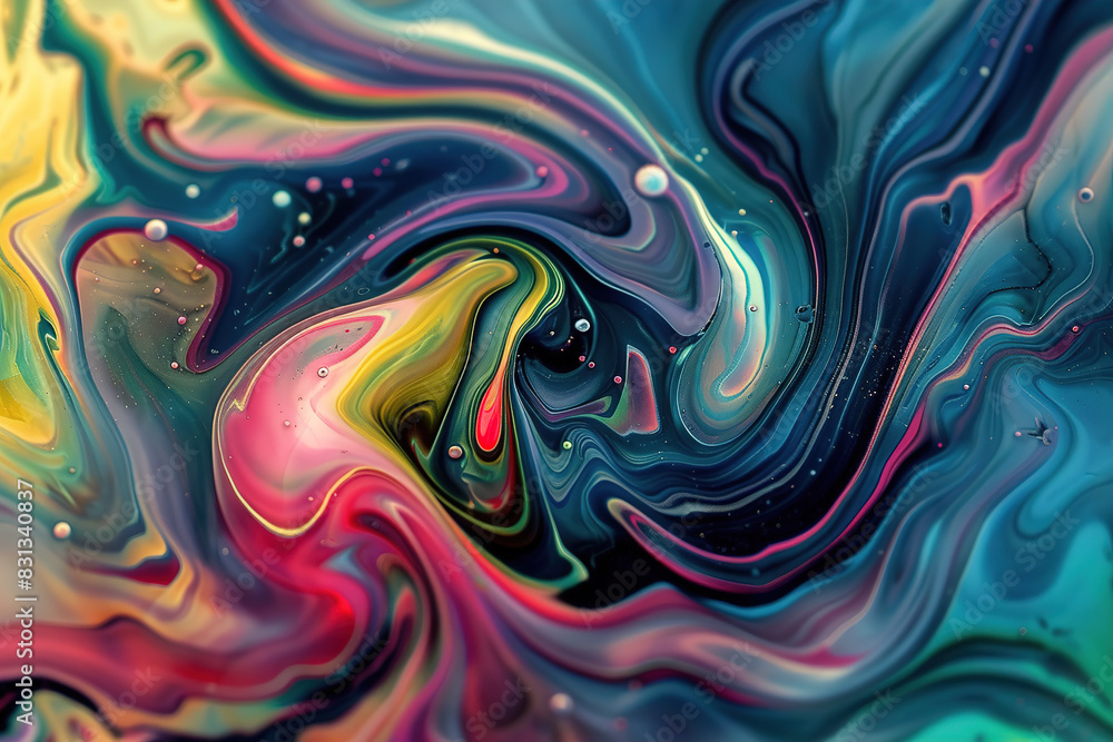 Swirling multicolored abstract painting Swirling multicolored abstract painting