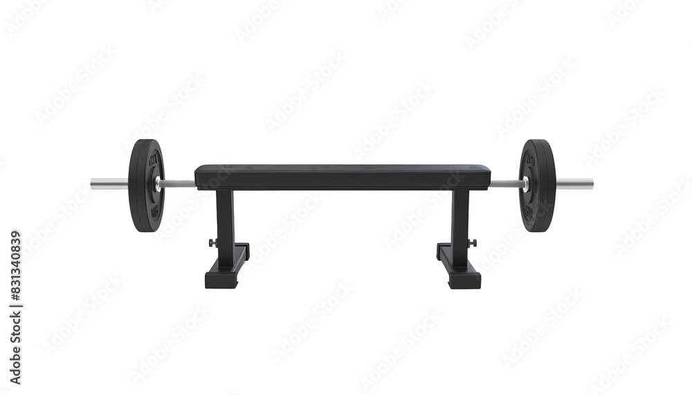 Weight bench with a barbell and weights, perfect for strength training and workouts. Ideal for home or gym use. Weight bench with a barbell and weights, perfect for strength training and workouts. Ideal for home or gym use.