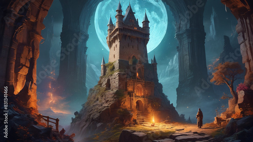 Within the walls of the Wizard's Tower, arcane scholars delve into forbidden tomes and ancient scrolls, seeking knowledge that could unlock the secrets of the universe, Generative AI