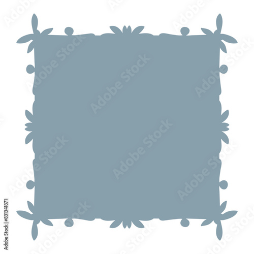 Elegant and realistic frame and hand drawn leaves, design template in line style. Vector background for wedding invitations, greeting cards, social media stories, labels, corporate identities