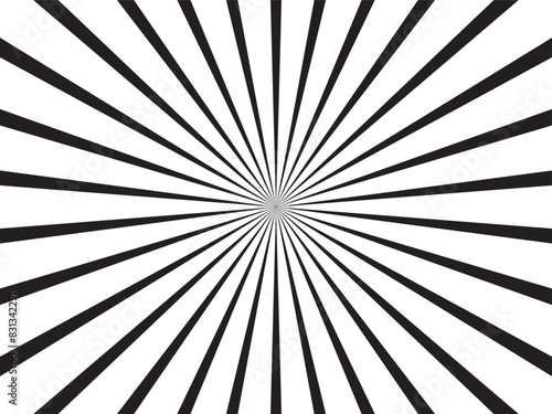 Black And White Sunburst Background, sunburst black background