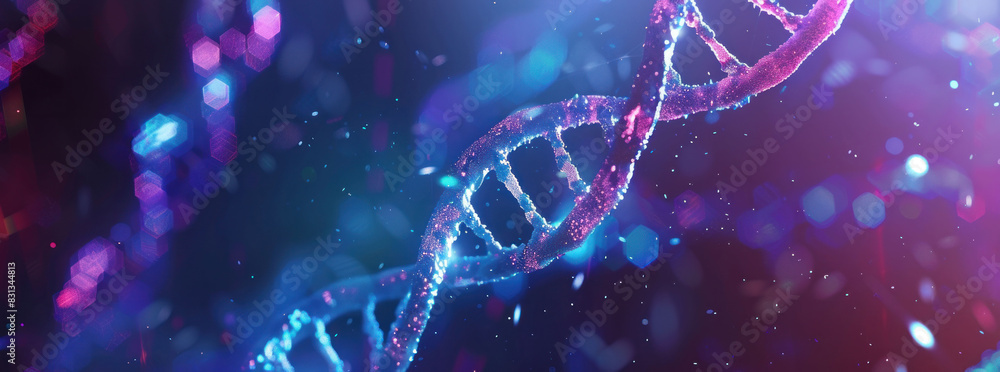 DNA double helix. DNA molecule structure. Medical science research of chromosome DNA genetic biotechnology in human genome cell. Science laboratory experiments analysis and genetic engineering study. DNA double helix. DNA molecule structure. Medical science research of chromosome DNA genetic biotechnology in human genome cell. Science laboratory experiments analysis and genetic engineering study.
