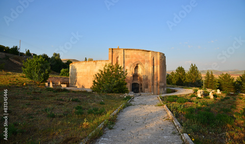 The Mama Hatun Tomb and Caravanserai in Tercan, Turkey, was built in the 12th century. photo