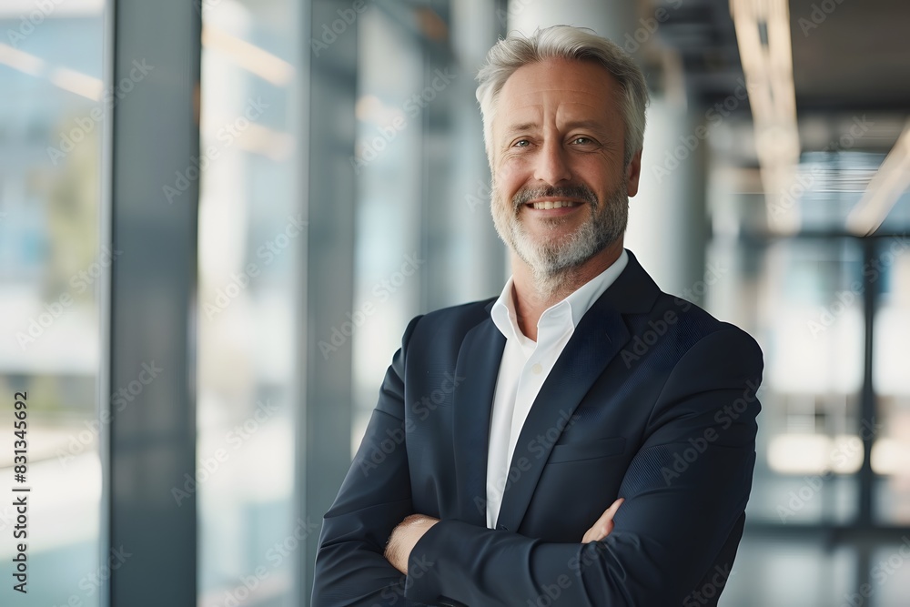 Portrait of a professional businessman inside a modern office building. Portrait of a professional businessman inside a modern office building.