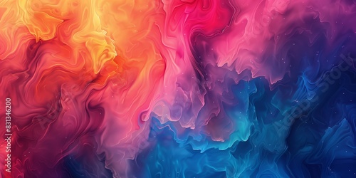 Vibrant Abstract Colorful Smoke Texture with Gradient Hues