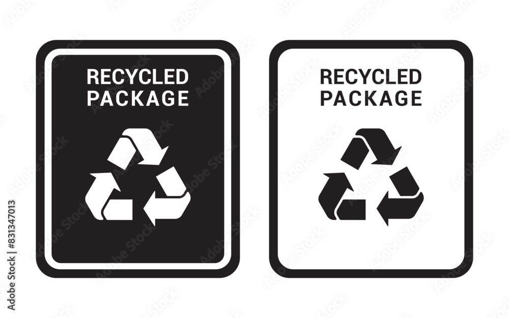 recycle symbol, cardboard boxes or packaging of goods such as warning signs recycle symbol, cardboard boxes or packaging of goods such as warning signs