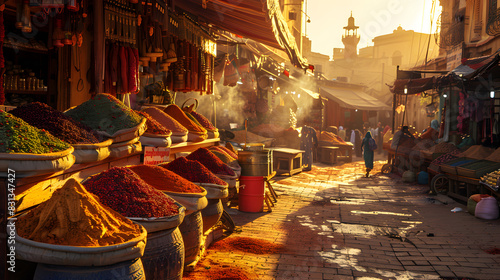 Fototapeta Naklejka Na Ścianę i Meble -  Oriental spices on the market