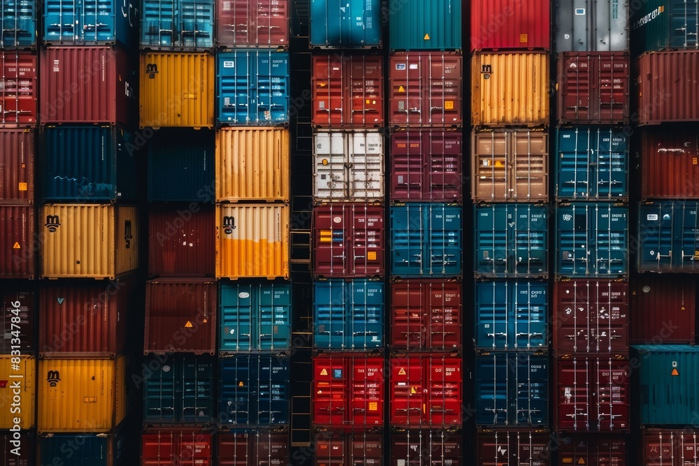 Fototapeta premium Conceptualizing a logistic application service within a global logistics network