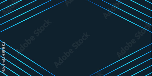 Navy blue lines abstract background with free space Blue copy space digital background