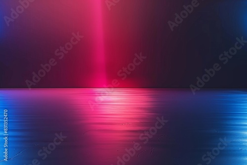 Blurred background with a blue and red gradient colors smooth blur, studio lighting against a dark background Generative AI