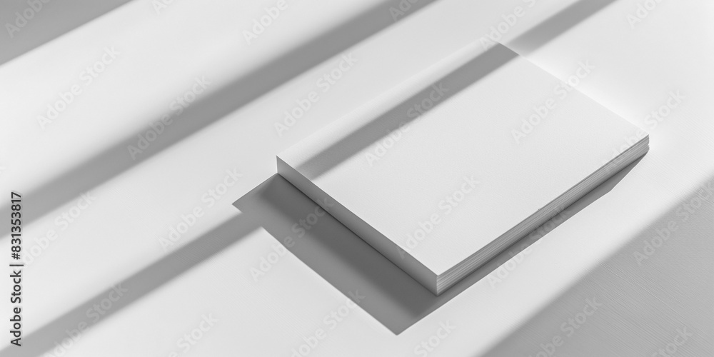 simple notepad with white paper, placed on a white background, with natural shadows that accentuate its texture and thickness.
Empty notebook ready to be filled. AI generated simple notepad with white paper, placed on a white background, with natural shadows that accentuate its texture and thickness.
Empty notebook ready to be filled. AI generated