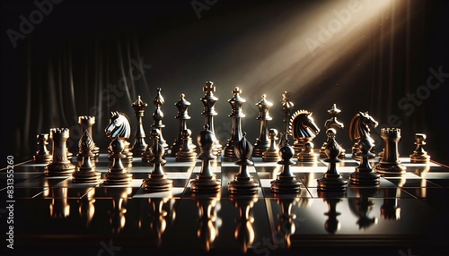 Schachwettbewerb Konzept der Strategie Gesch  ftsideen  Schachkampf  Gesch  ftsstrategie Konzept