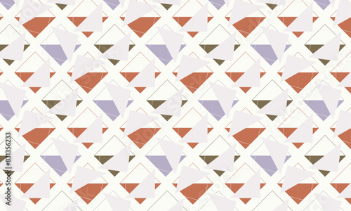 Geometric pattern with rhombuses.