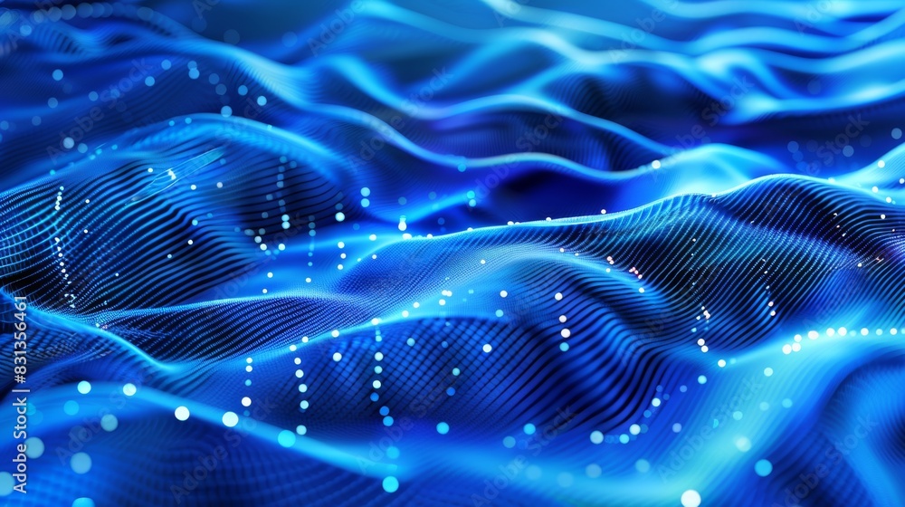 3D abstract wavy dot science modern buissness background 3D abstract wavy dot science modern buissness background