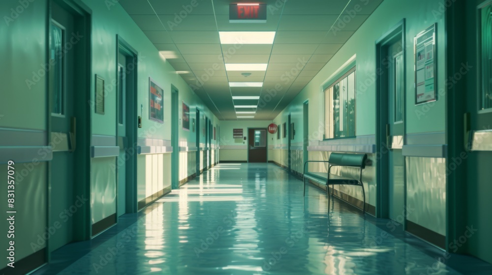 Hospital clinic illustration generated by ai Hospital clinic illustration generated by ai