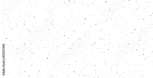 Seamless patern subtle black grunge speckle on white background. Distress grain abstract texture with grungy splash dirty repeated pattern. Backdrop with specks, grit, scratches, rough sand effect photo