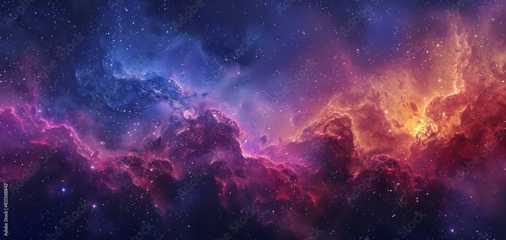 Majestic nebula in a frontal view Majestic nebula in a frontal view