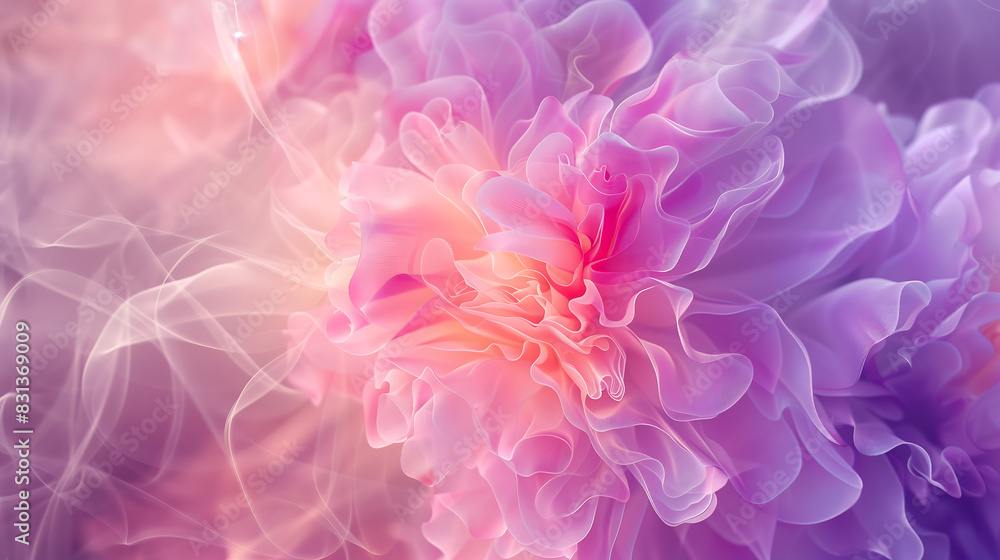  Abstract background, Pink rose flower with pastel ink.  A collection of beautiful wallpapers with pink flowers .  generative ai