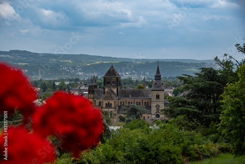 The view of the parish church of St. Peter and Paul in Remagen