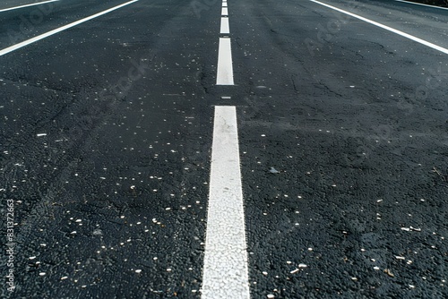 Wallpaper Mural Road with White Lines on Asphalt in High Resolution Torontodigital.ca