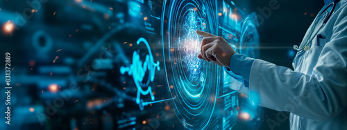 Wallpaper Mural Exploring the Convergence of Science, Artificial Intelligence, and Futuristic Technology: Advancements in AI, Automated Machine Learning, and Digital User Interfaces Torontodigital.ca