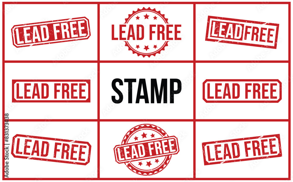 Lead Free rubber stamp vector illustration on white background Lead Free rubber stamp vector illustration on white background