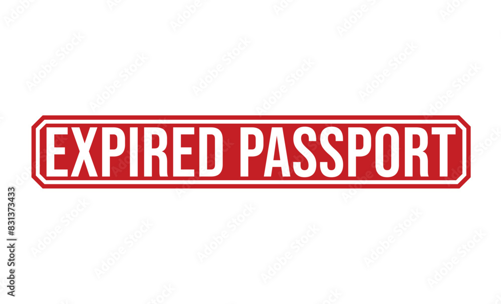 Expired Passport red rubber stamp vector design. Expired Passport red rubber stamp vector design.