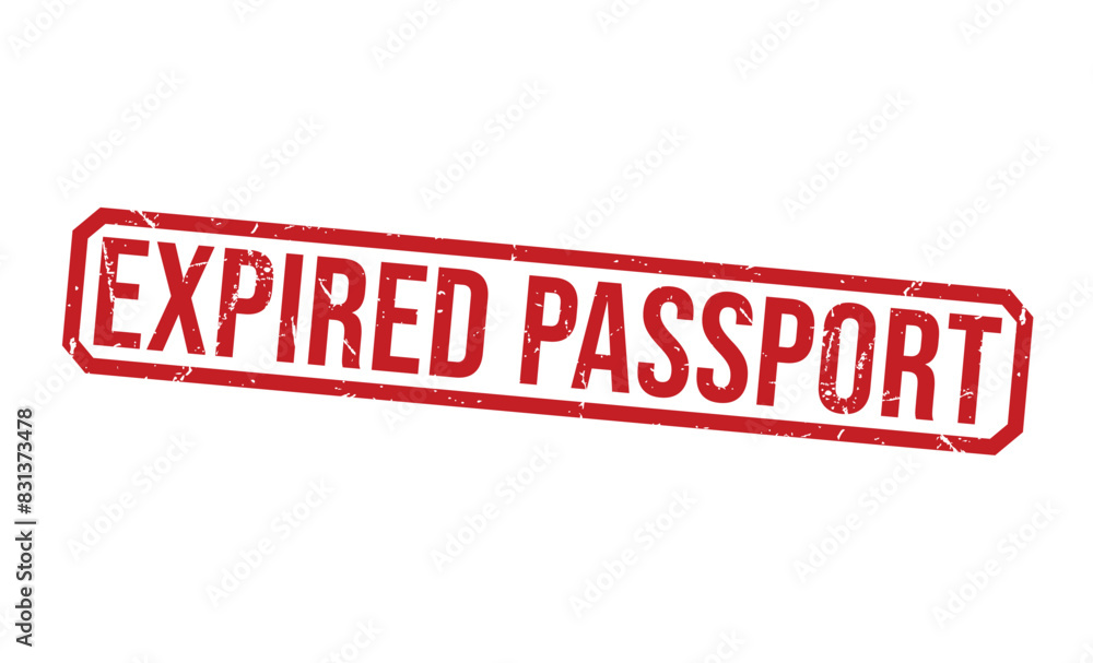 Expired Passport red rubber stamp vector design. Expired Passport red rubber stamp vector design.