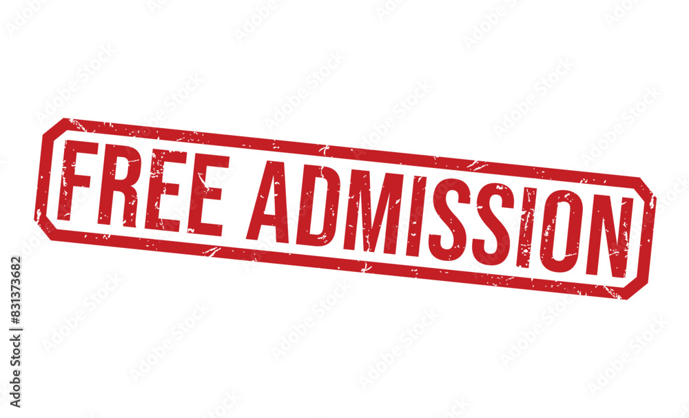 Free Admission Red rubber stamp on white background. Free Admission stamp sign. Free Admission stamp Free Admission Red rubber stamp on white background. Free Admission stamp sign. Free Admission stamp