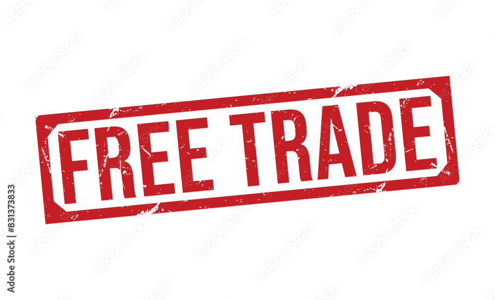 Free Trade red rubber stamp vector design. Free Trade red rubber stamp vector design.