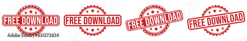 Free Download rubber stamp on white background. Free Download Stamp.