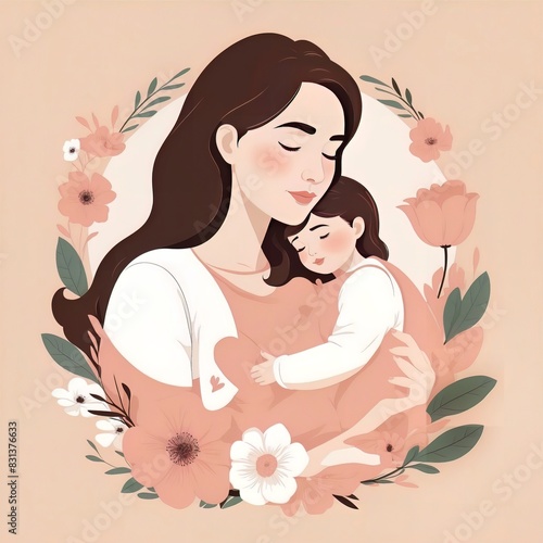 Vector illustration of mother's day