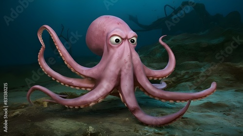 Octopus is angry
