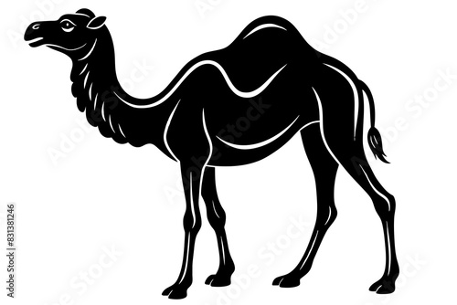 camel animal vector silhouette  illustration