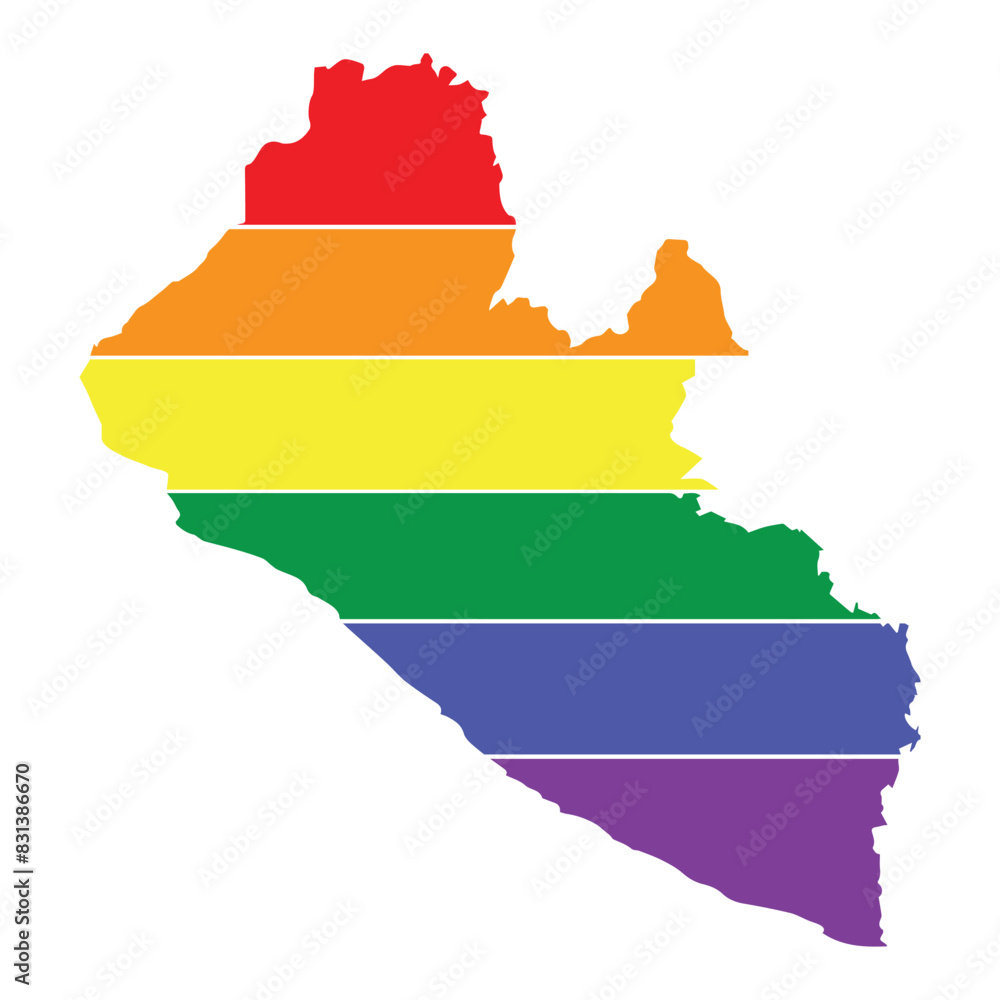Obraz premium LGBTQ pride rainbow flag icon Multicolored flag blowing in the wind Vector illustration flat design Isolated on white background