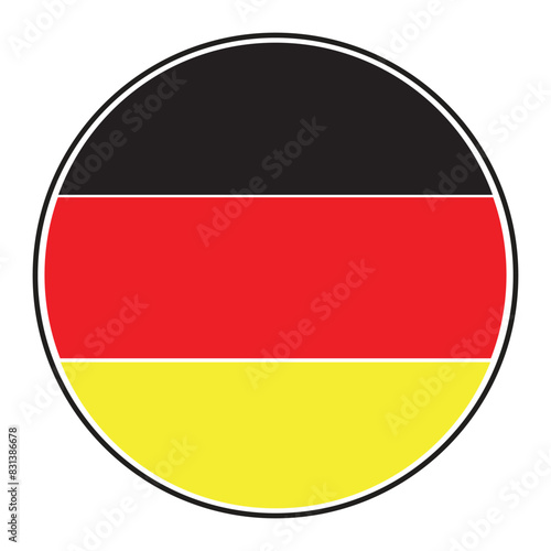 german flag icon vectors illustration