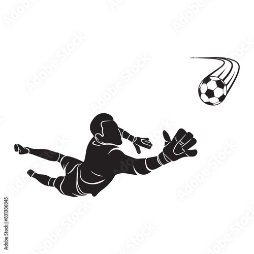 occer goalkeeper icon vector graphic illustration