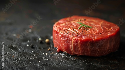 Piece of Meat on Table
