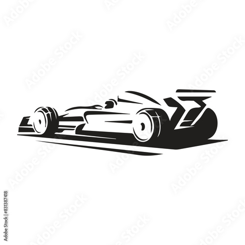 racing car icon vectors illustration