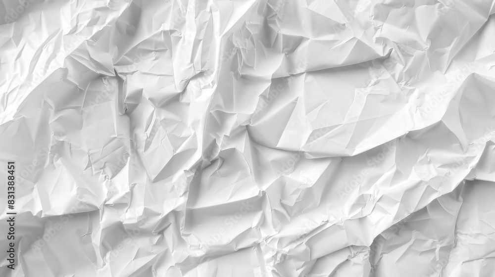 Paper crumpled texture. Clean empty white wrinkled paper background Paper crumpled texture. Clean empty white wrinkled paper background
