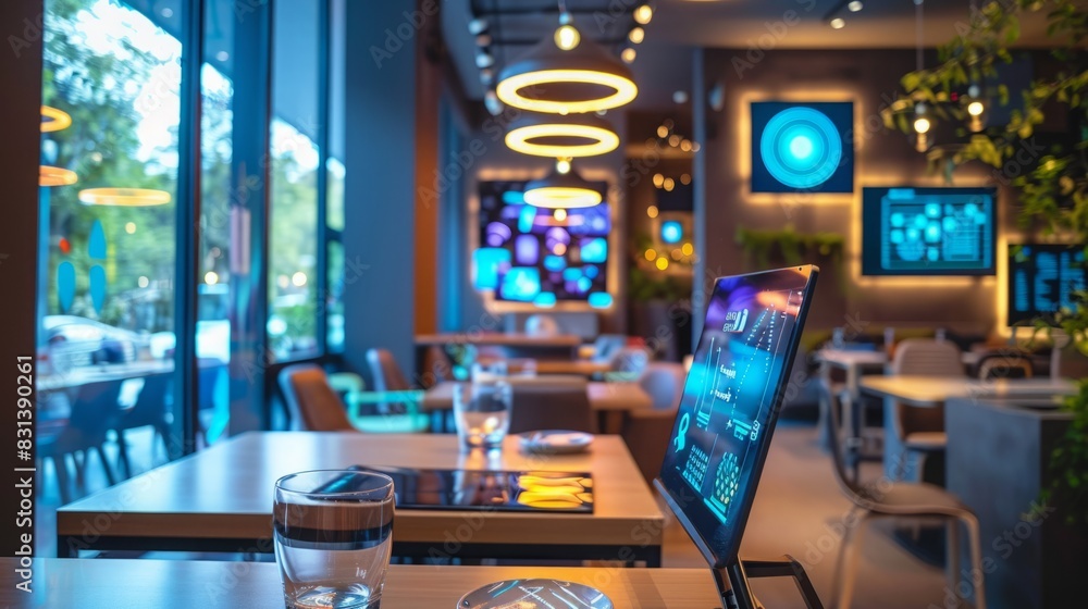 custom made wallpaper toronto digitalA laptop computer is placed on top of a wooden table.