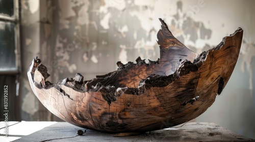 Damaged wood vessel