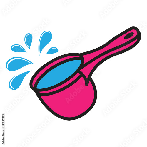 water dipper icon vector illustration symbol design