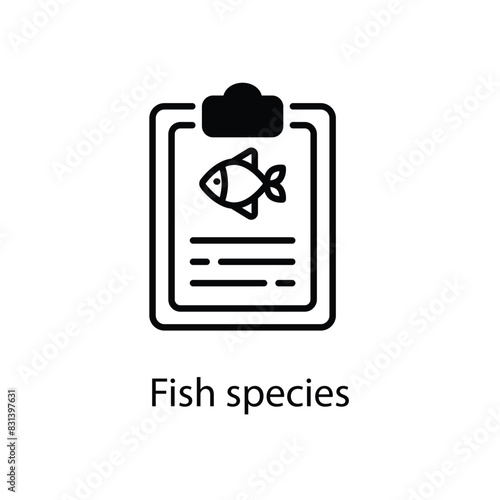 Fish species vector icon